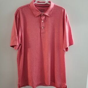 Vineyard Vines Jim Nantz Performance Polo Men's Size XL BRRR Cool Red Golf